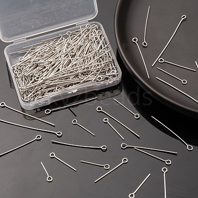 395Pcs 8 Style 304 Stainless Steel Eye Pins STAS-FS0001-21-1