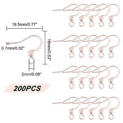 316 Surgical Stainless Steel Earring Hooks STAS-P220-13RG-1