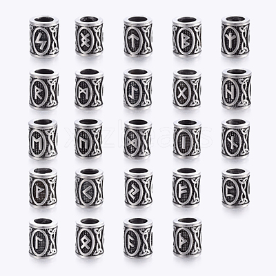 304 Stainless Steel Beads STAS-X0017-24AS-1