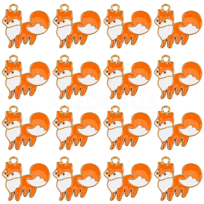 30Pcs Thanksgiving Day Alloy Enamel Pendants ENAM-SC0005-82-1