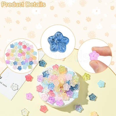 30Pcs Baking Paint Glass Beads GLAA-FS0001-97E-1