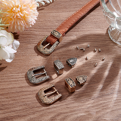 4 Bags 2 Colors Alloy Buckles AJEW-BC0009-26-1