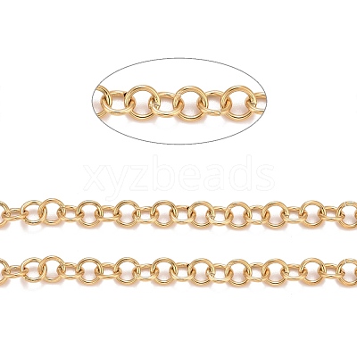 PVD Vacuum Plating 304 Stainless Steel Rolo Chains CHS-F011-08C-G-1