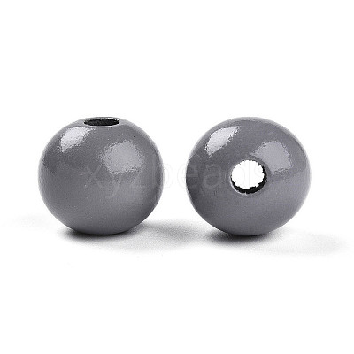 Painted Natural Wood Beads WOOD-A018-16mm-10-1