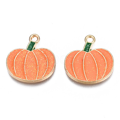 Autumn Theme Rack Plating Alloy Enamel Pendants LS-PALLOY-N164-007-1