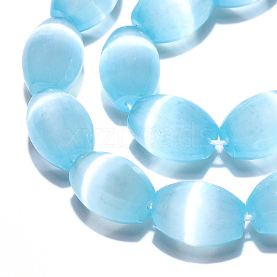Dyed Natural Selenite Beads Strands G-T138-232C-1