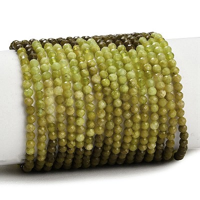 Gradient Color Natural Yellow Green Opal Beads Strands GG-CBA9722-A01-2mm-1