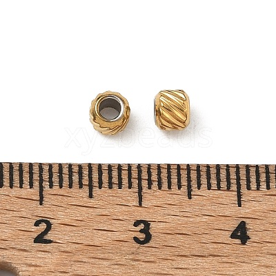 304 Stainless Steel Beads STAS-P448-06F-G-1