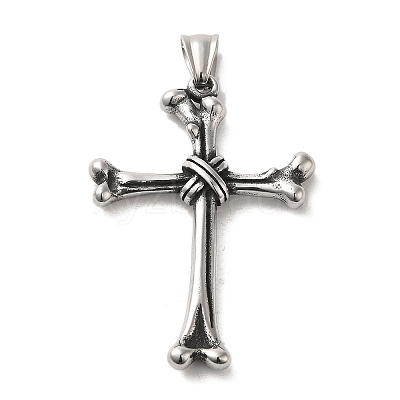304 Stainless Steel Big Pendants LS-STAS-D091-06AS-1