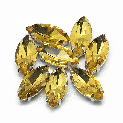 Sew on Rhinestone RGLA-T034-6x12mm-22-1