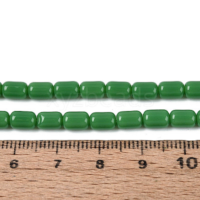 Opaque Glass Beads Strands GLAA-T028-14P-04-1