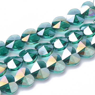 Electroplate Glass Beads EGLA-Q091-10mm-A08-1