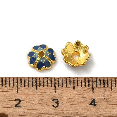 Alloy Enamel Beads Caps FIND-G074-02A-1