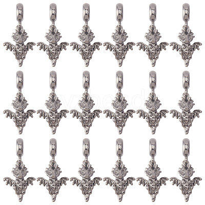 36Pcs Alloy European Dangle Charms MPDL-CA0001-06B-1