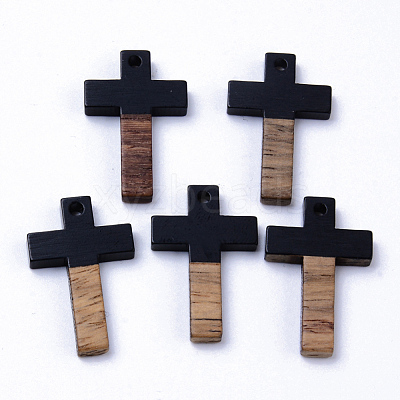 Resin & Walnut Wood Pendants RESI-N025-012A-B01-1