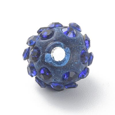 Rhinestone Pave Disco Ball Beads RB-TAC0002-02A-02-1