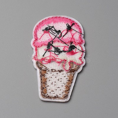 Summer Theme Polyester Computerized Embroidery Cloth Iron on/Sew on Patches PATC-WH0010-07F-1