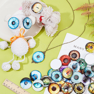 1 Bag Glass Cabochons GGLA-PH0001-44-1