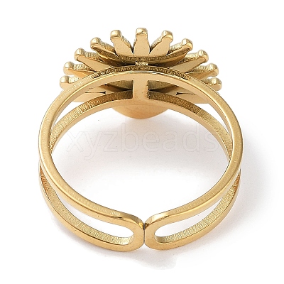 Ion Plating(IP) 304 Stainless Steel Ring RJEW-B059-01G-03-1