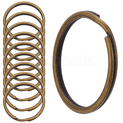 50Pcs Iron Keychain Clasps FIND-SP0005-56AB-1