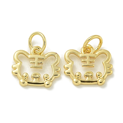 Rack Plating Brass Pendants KK-K386-01I-G-1