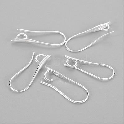 Brass Earring Hooks for Earring Designs X-KK-M142-02S-RS-1