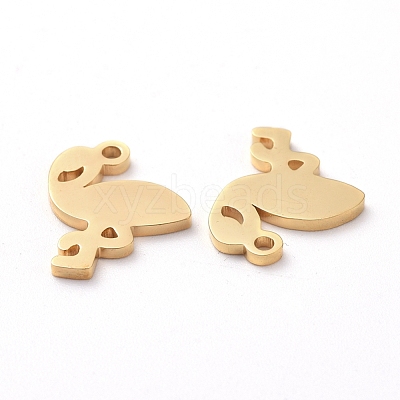 PVD Vacuum Plating 304 Stainless Steel Charms X-STAS-G215-02G-1