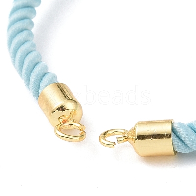 Half Finished Twisted Milan Rope Slider Bracelets FIND-G032-01G-04-1
