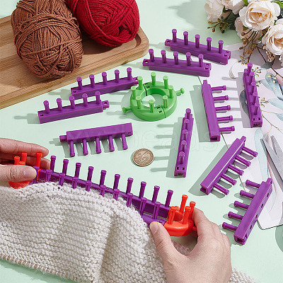 Plastic Knitting Loom DIY-WH0899-957-1