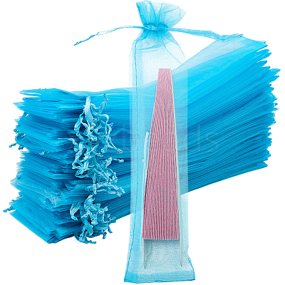 100Pcs Organza Drawstring Bags for Chinese Fan OP-GF0001-02A-1