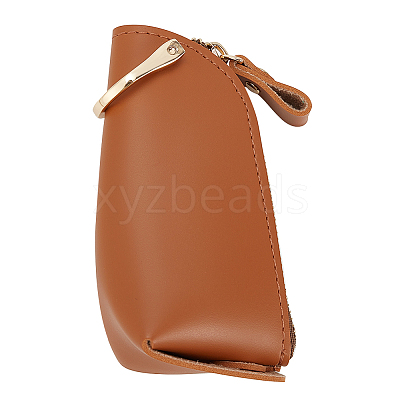 PU Leather Zipper Car Key Case AJEW-WH0348-14B-1