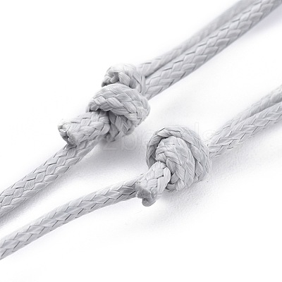 Adjustable Korean Waxed Polyester Cord Necklace Making Sets AJEW-JB00510-1