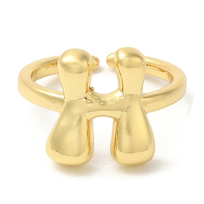 Brass Open Cuff Rings RJEW-U008-06H-G-1