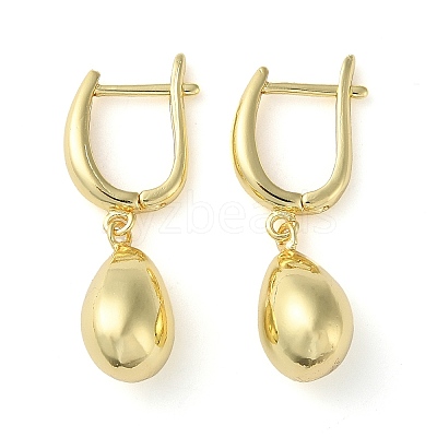 Rack Plating Brass Hoop Earrings EJEW-K249-11G-1