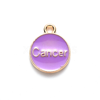 Alloy Enamel Pendants X-ENAM-S124-01B-01D-1