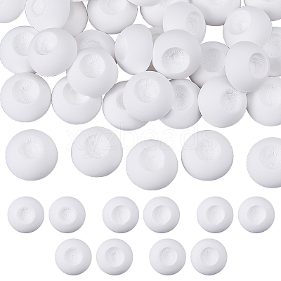 20 Pairs 5 Styles Natural Selenite Craft Doll Eye DIY-FH0009-64-1
