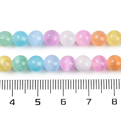 Macaron Color Natural Selenite Beads Strands X-G-F780-A01-01-1