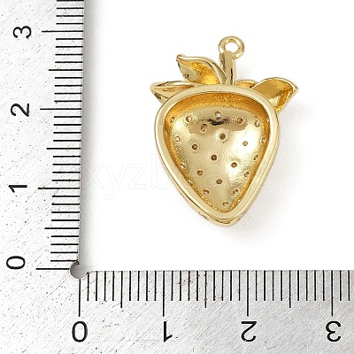 Brass Micro Pave Cubic Zirconia Pendants KK-R224-10G-1