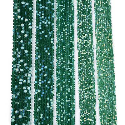 Transparent Glass Beads Strands EGLA-A044-T6mm-MB18-1