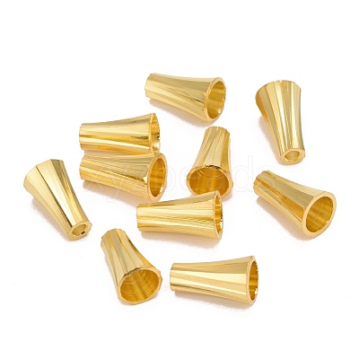 Golden Brass Bead Cone Caps X-KK-E362-G-1