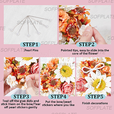 DIY Wedding Bouquet Charm Making Kit DIY-SP0006-90B-1