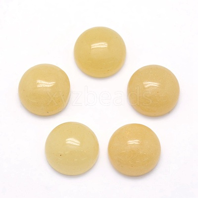 Natural Topaz Jade Cabochons X-G-P393-R35-12mm-1