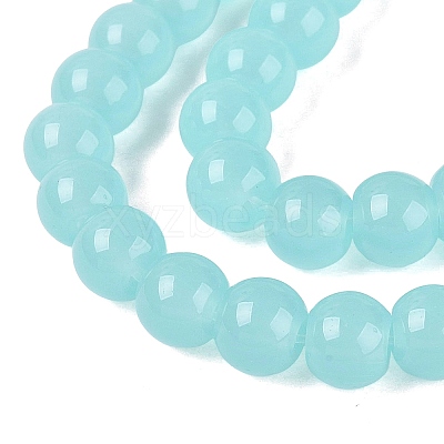 Imitation Jade Glass Beads Strands LS-GLAA-T032-J6mm-06-1