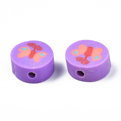 Handmade Polymer Clay Beads X-CLAY-N006-48-1