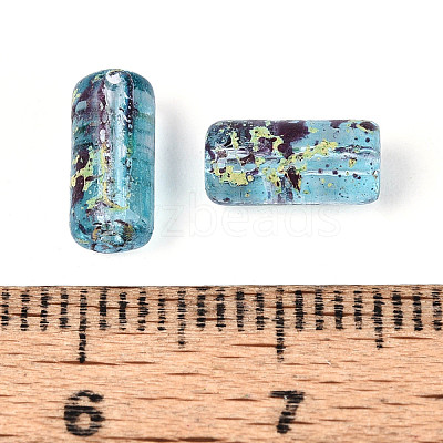 Picasso Transparent Glass Bugle Beads SEED-N010-02J-1