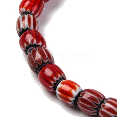 Handmade Lampwork Chevron Beads Strands LAMP-K041-01A-09-1
