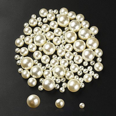 High Luster ABS Plastic Imitation Pearl Beads OACR-YW0001-45-1