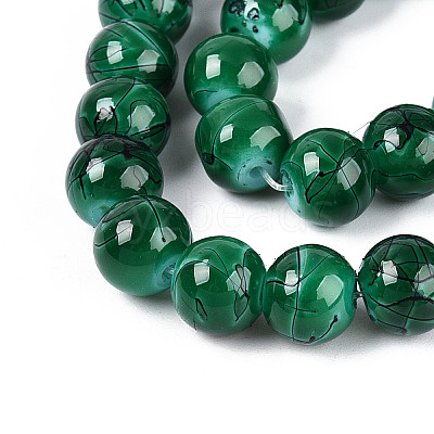 Drawbench Glass Bead Strands GLAD-S074-8mm-B74-1