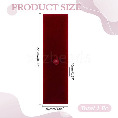 Velvet Jewelry Packing Boxes for Necklaces CON-WH0085-226B-01-1