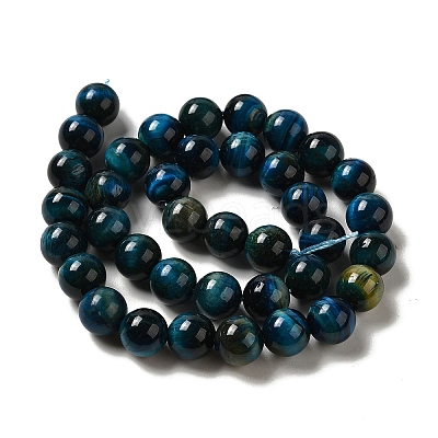 Dyed Natural Tiger Eye Beads Strands G-G102-A02-04-1